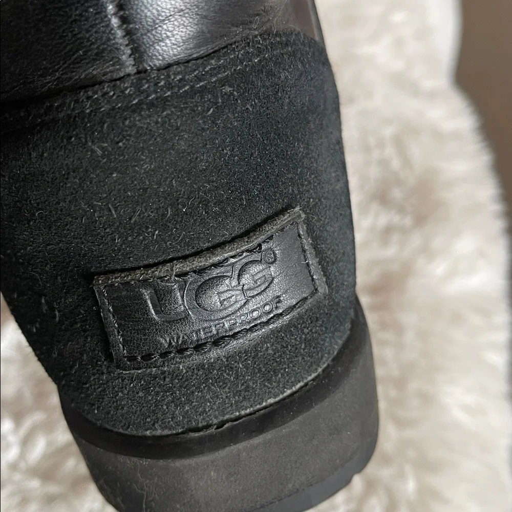 UGG Black Winter Boots with Buckle